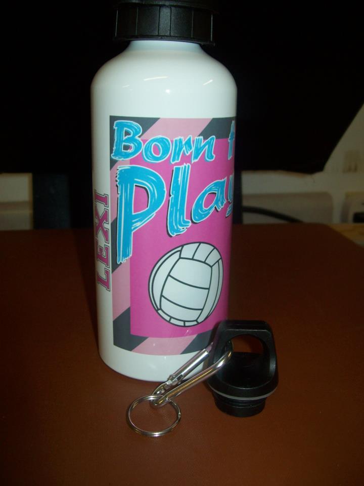 water bottle made with sublimation printing